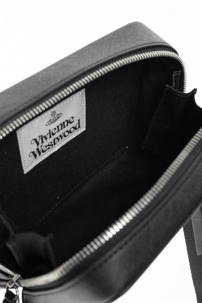 Vivienne Westwood Melih Black Vegan Leather Camera Bag