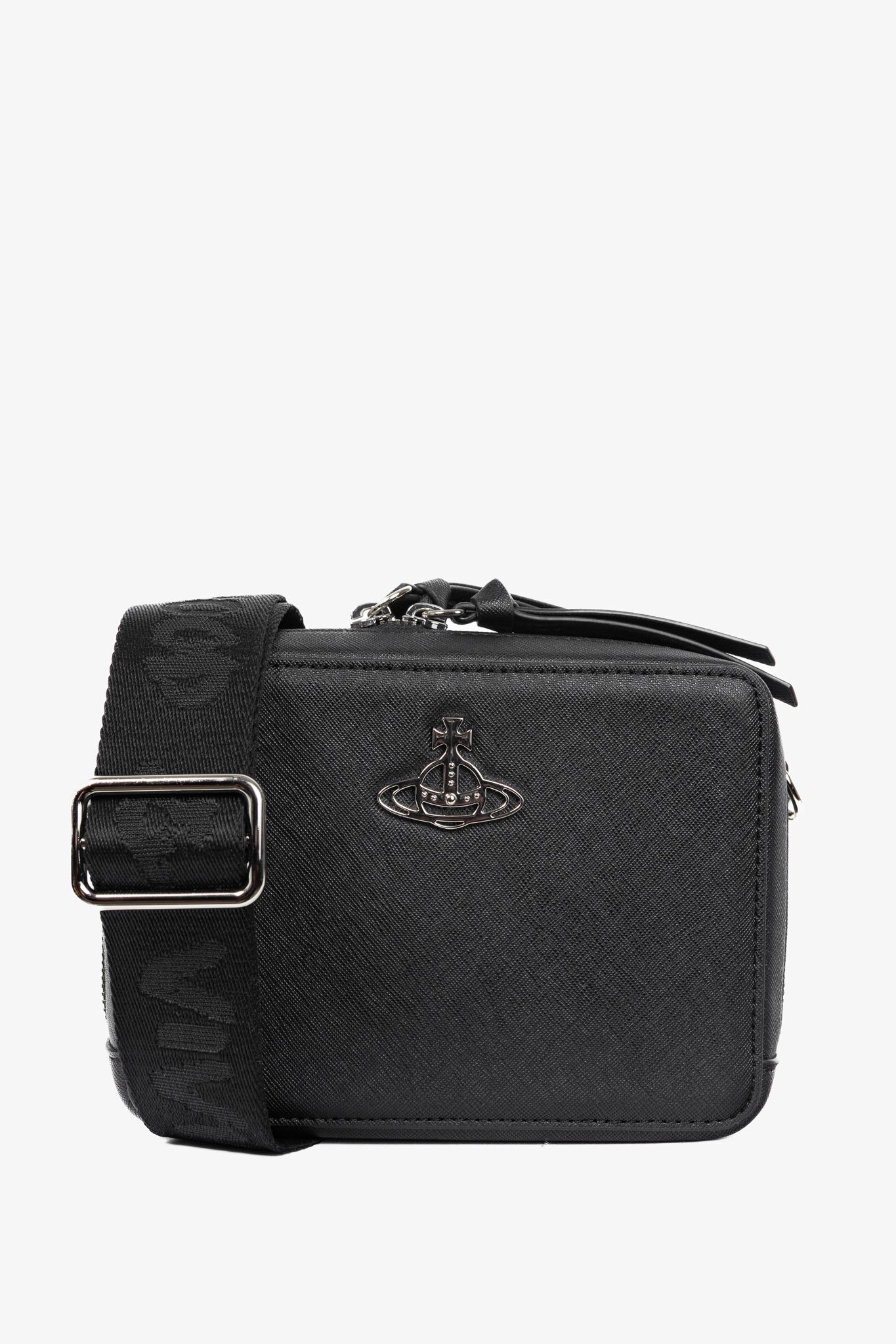 Vivienne Westwood Melih Black Vegan Leather Camera Bag