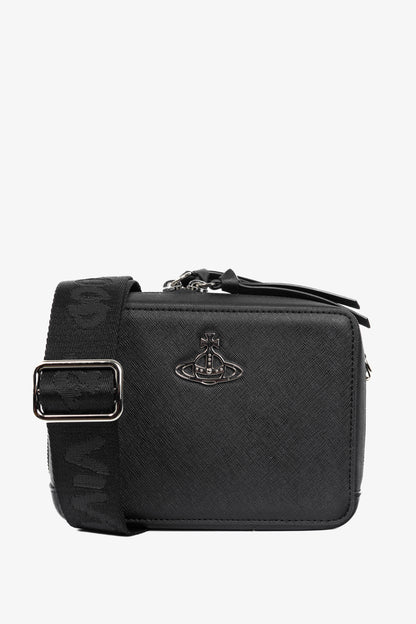 Vivienne Westwood Melih Black Vegan Leather Camera Bag