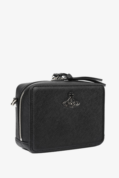 Vivienne Westwood Melih Black Vegan Leather Camera Bag