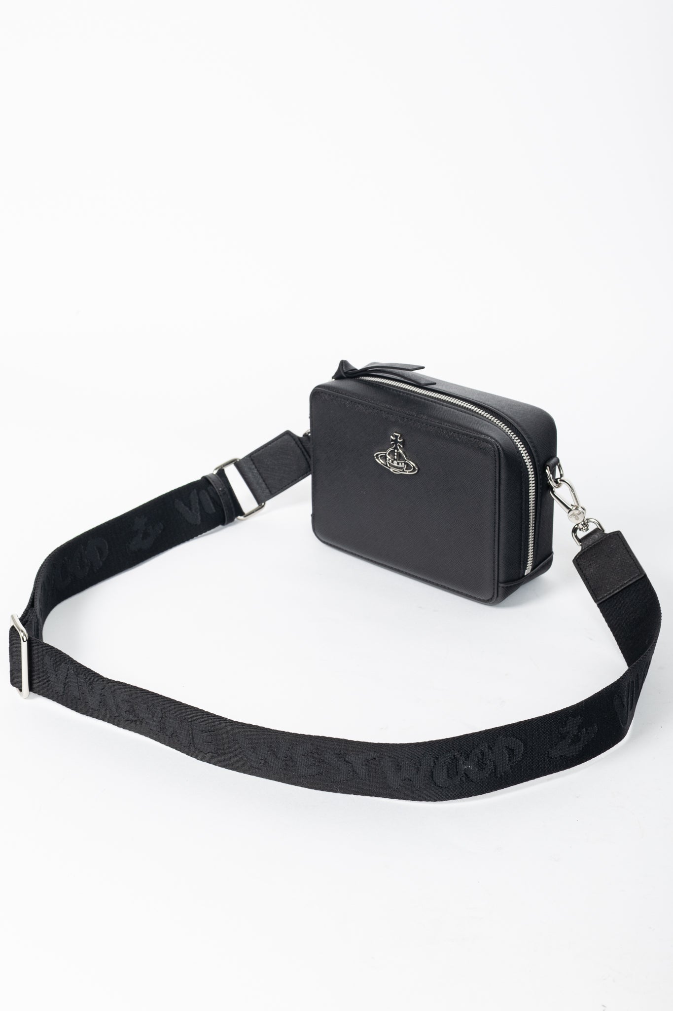 Vivienne Westwood Melih Black Vegan Leather Camera Bag