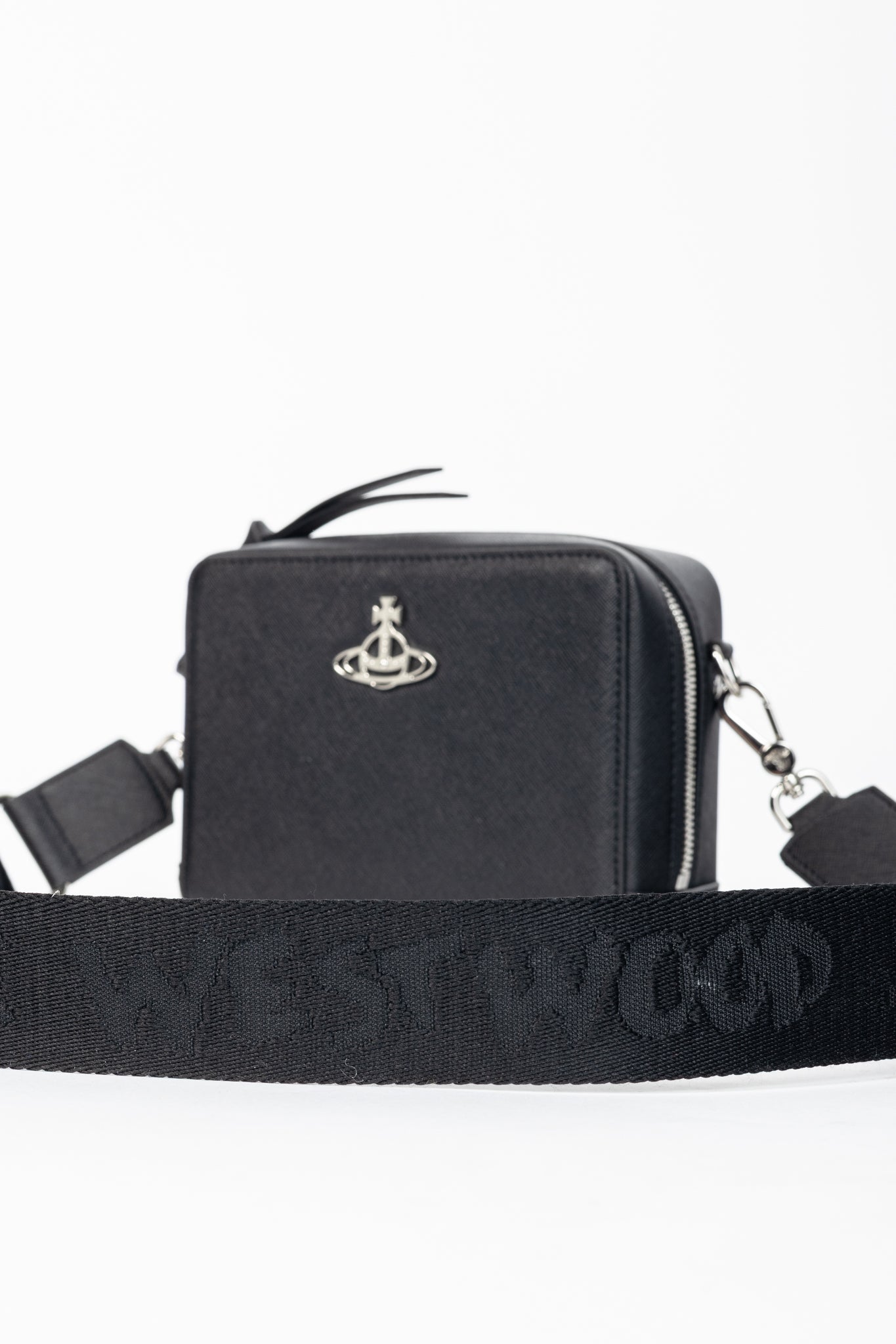 Vivienne Westwood Melih Black Vegan Leather Camera Bag