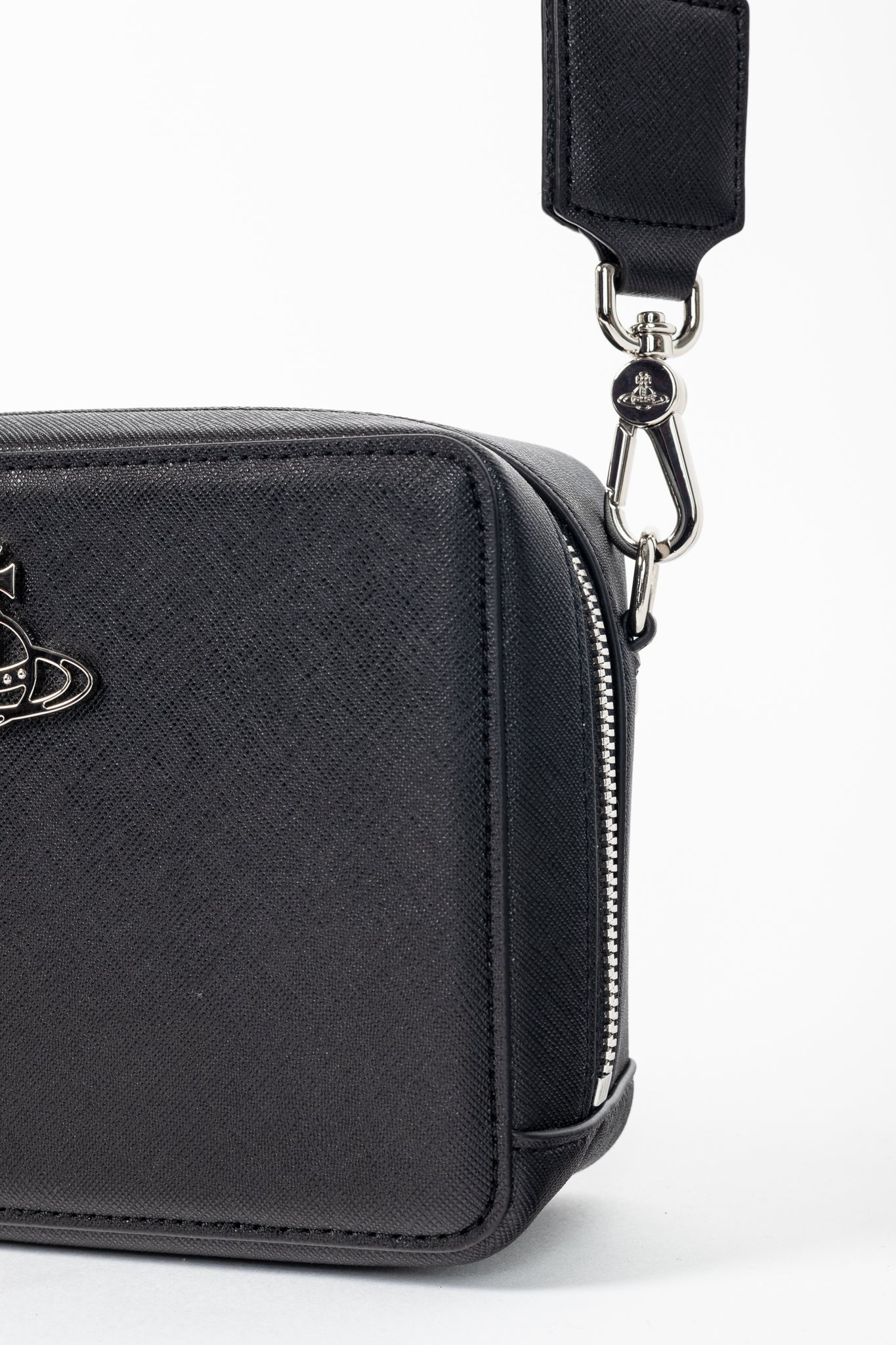 Vivienne Westwood Melih Black Vegan Leather Camera Bag