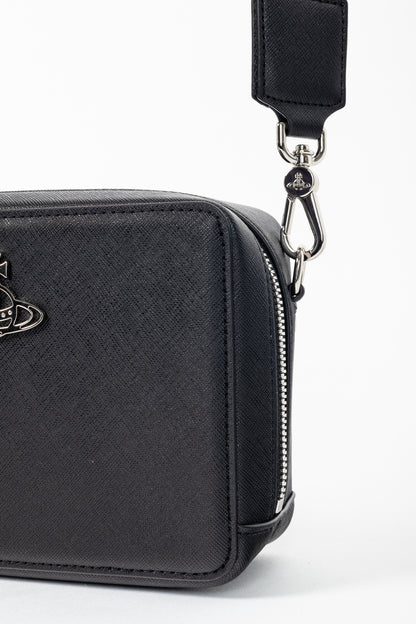 Vivienne Westwood Melih Black Vegan Leather Camera Bag