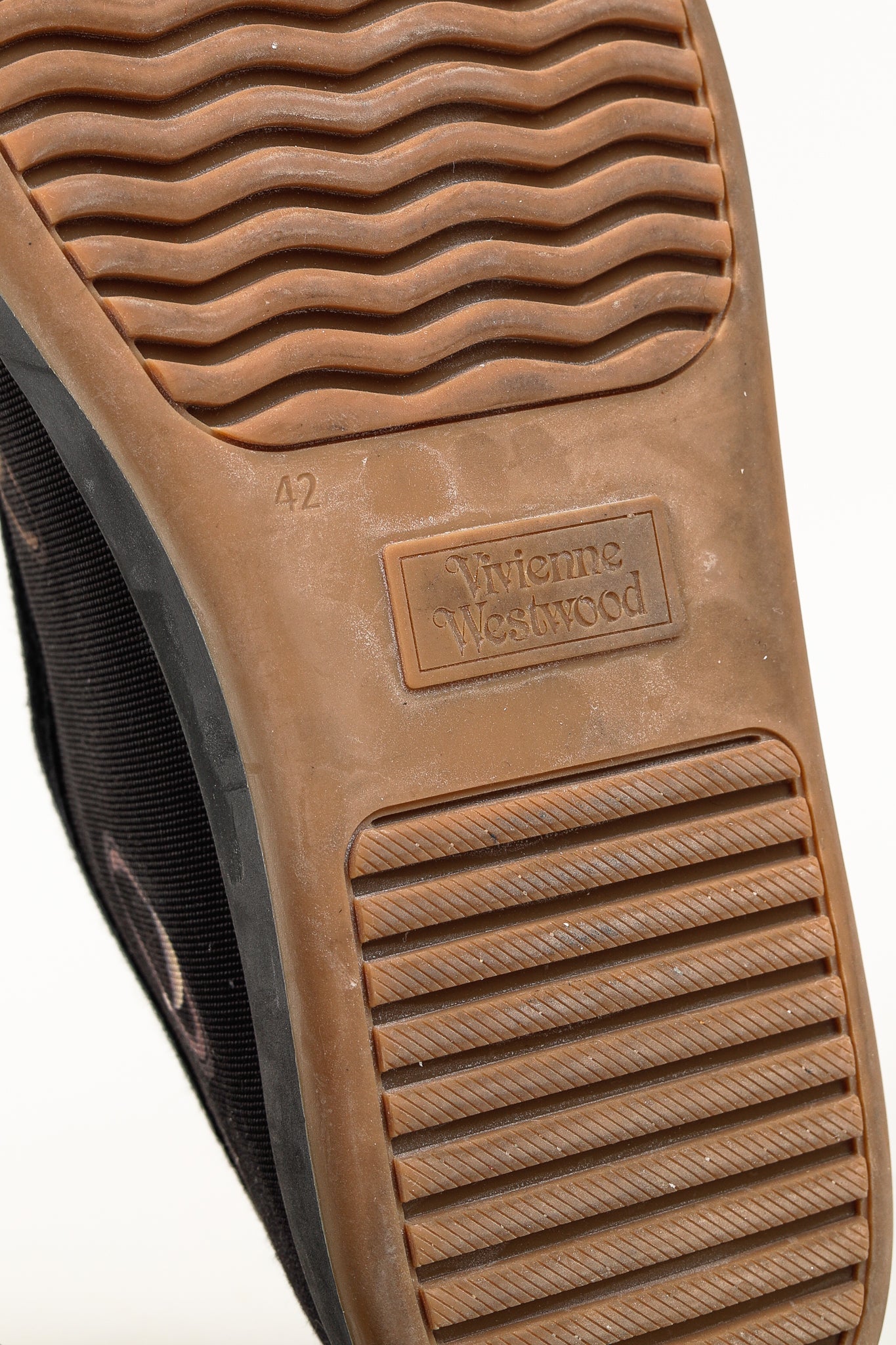 Vivienne Westwood Black Canvas Jupiter Animal Toe Trainers