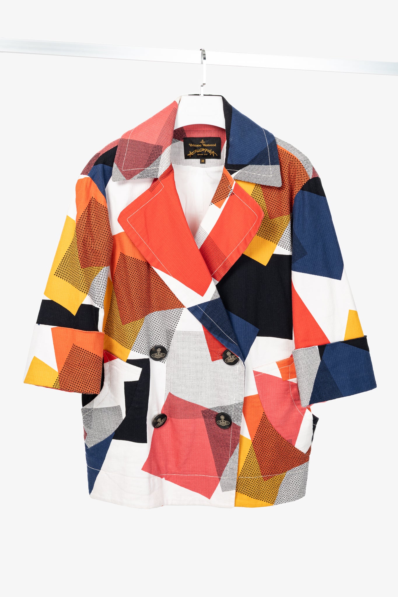 Vivienne Westwood Anglomania Multicolour Geometric Oversized Jacket