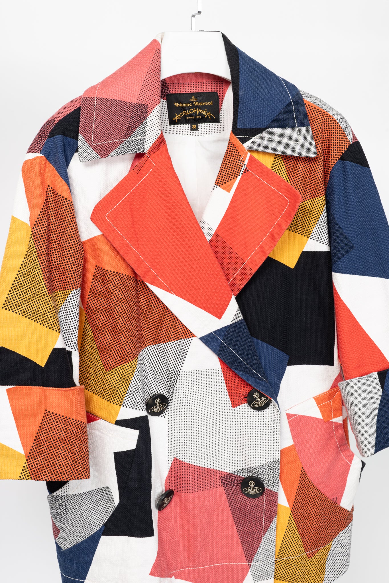 Vivienne Westwood Anglomania Multicolour Geometric Oversized Jacket