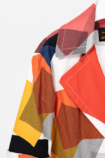 Vivienne Westwood Anglomania Multicolour Geometric Oversized Jacket