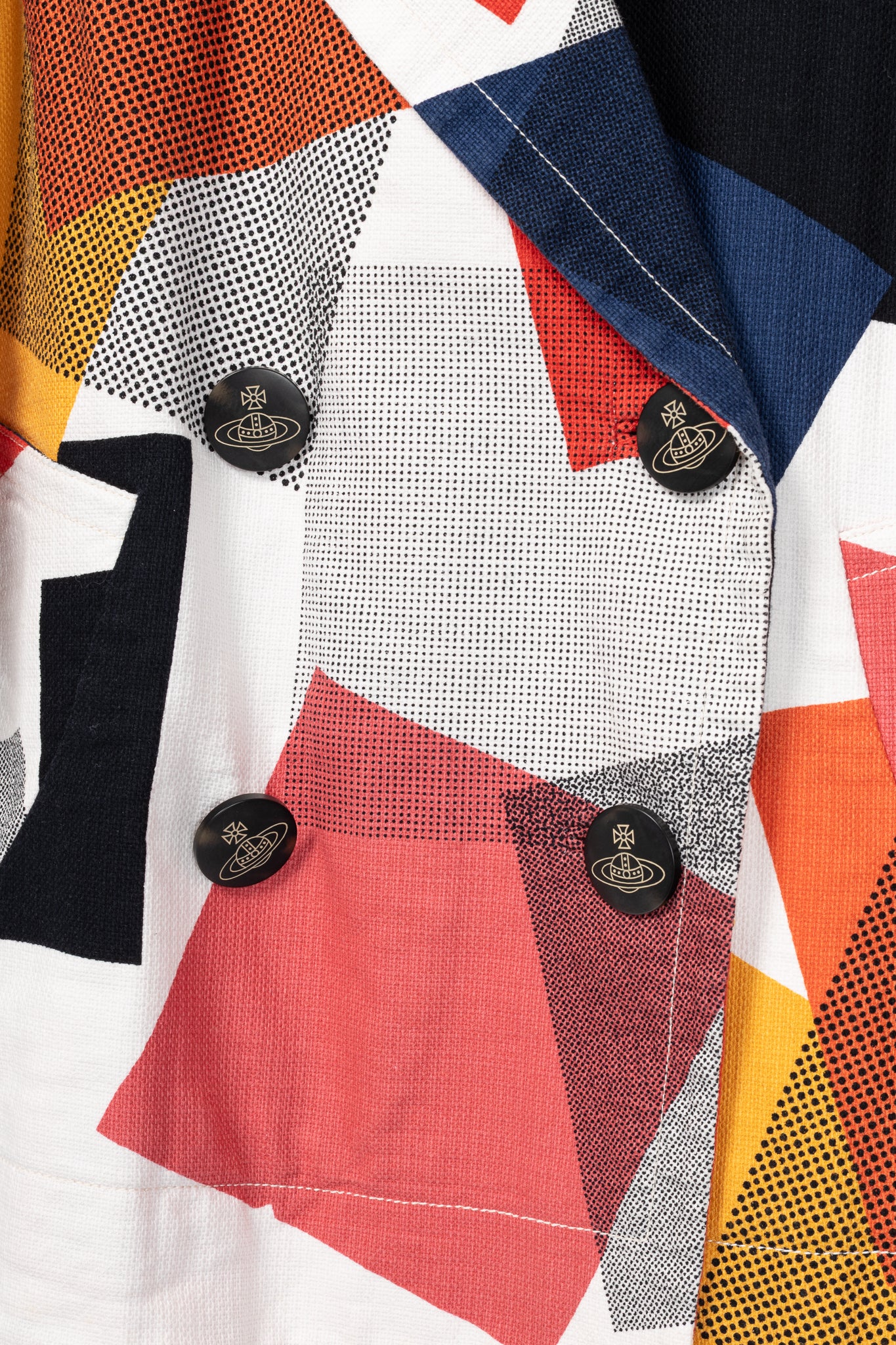 Vivienne Westwood Anglomania Multicolour Geometric Oversized Jacket