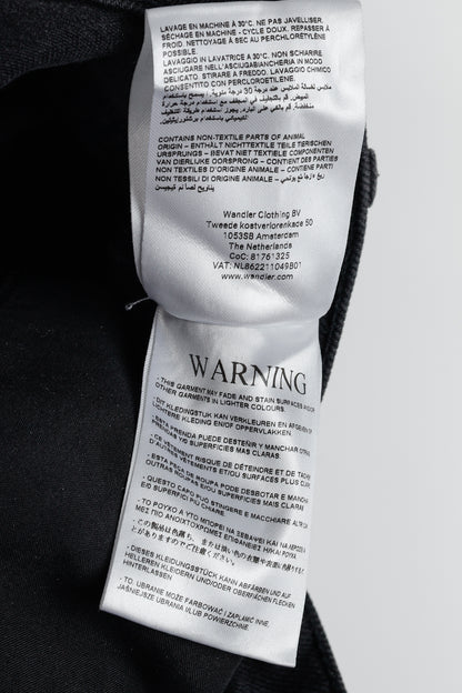 Wandler Carnation Black Straight-Leg Jeans