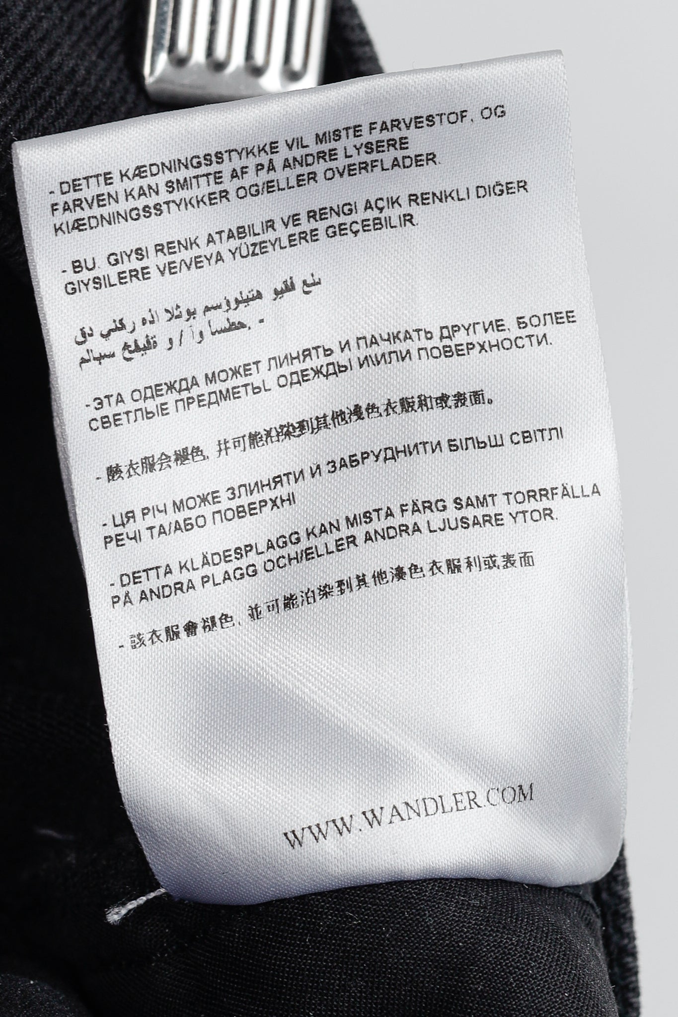 Wandler Carnation Black Straight-Leg Jeans