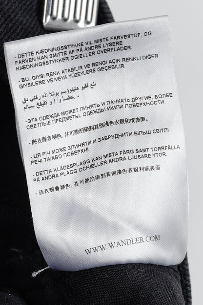 Wandler Carnation Black Straight-Leg Jeans