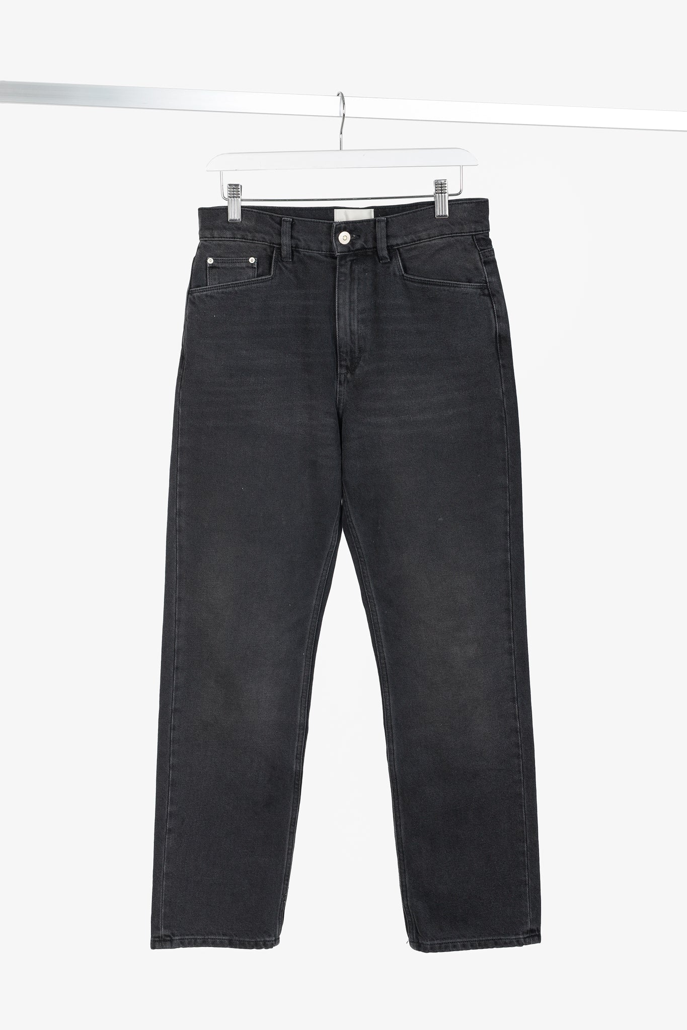 Wandler Carnation Black Straight-Leg Jeans