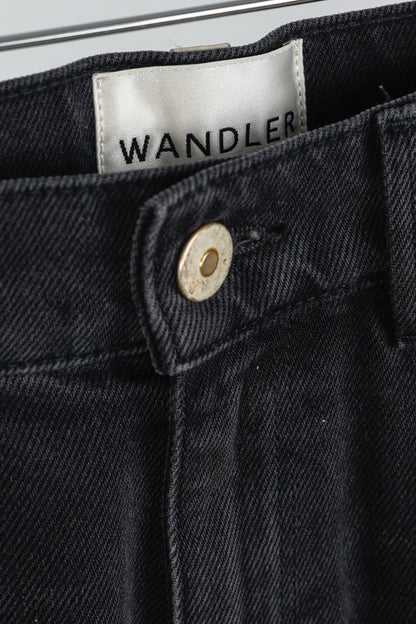 Wandler Carnation Black Straight-Leg Jeans