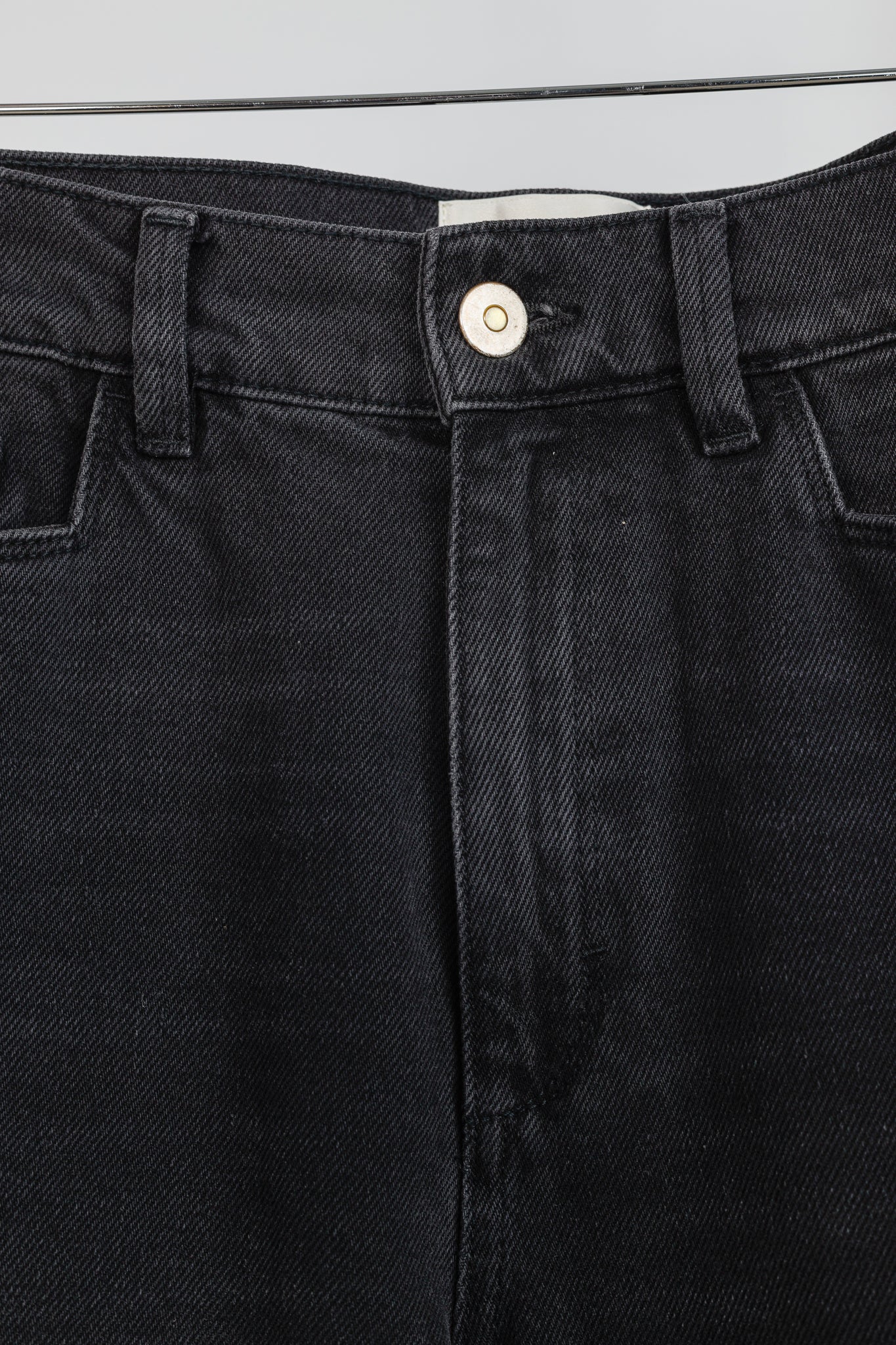 Wandler Carnation Black Straight-Leg Jeans