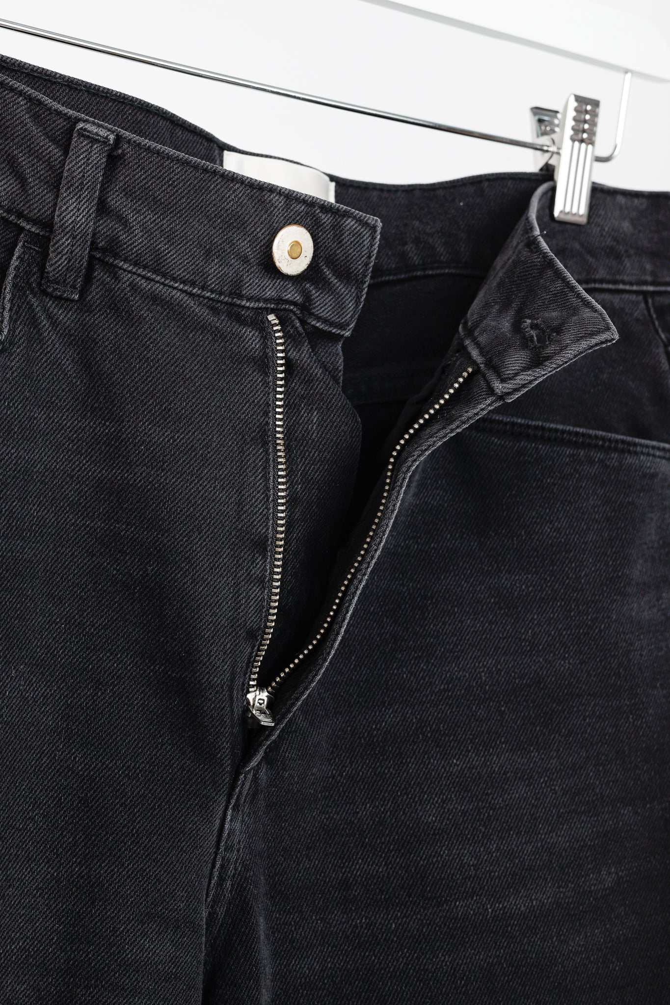 Wandler Carnation Black Straight-Leg Jeans