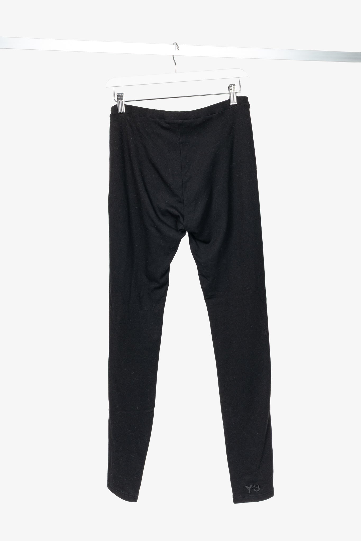 Y-3 Black Jersey Side-Stripe Leggings