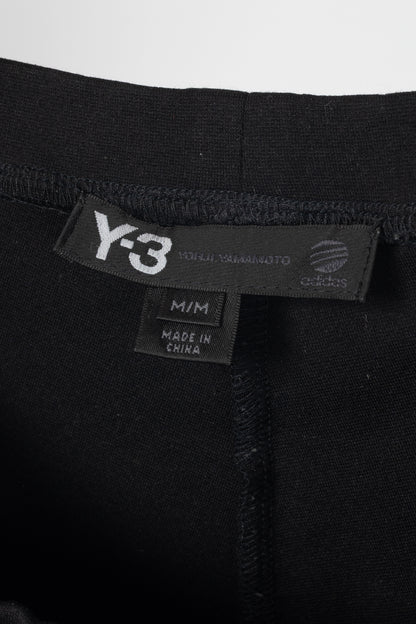 Y-3 Black Jersey Side-Stripe Leggings