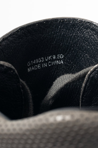 Y-3 Hemla "Vintage Black" Leather High-Top Lace-Up Sneakers