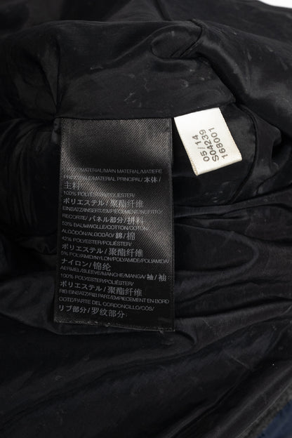 Y-3 AW14 Runway Navy & Black Mixed-Media Bomber Jacket
