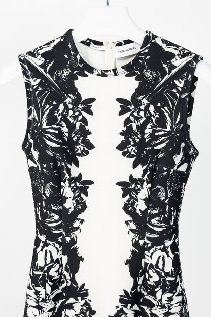 Yigal Azrouel Jet Multi Floral Print Scuba Sheath Dress