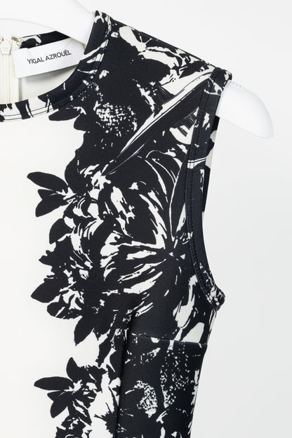 Yigal Azrouel Jet Multi Floral Print Scuba Sheath Dress