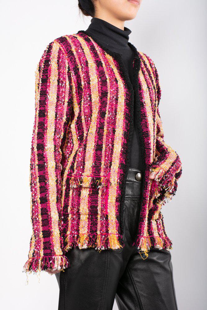 Etro Striped Tweed Jacket