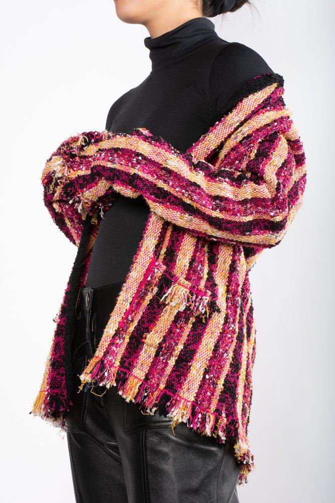 Etro Striped Tweed Jacket