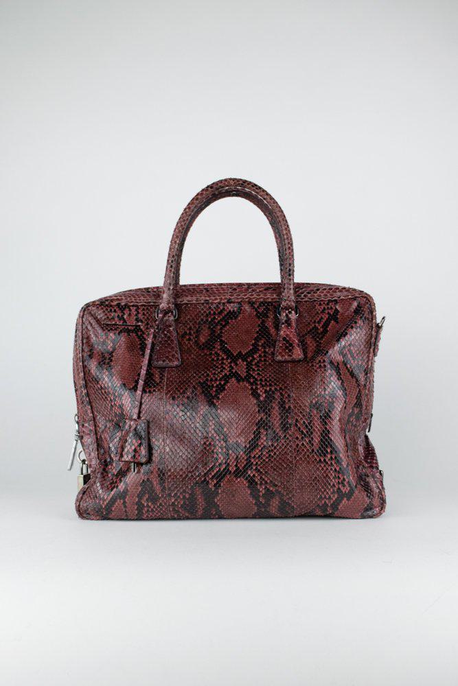 Prada Python Bauletto Shoulder Bag