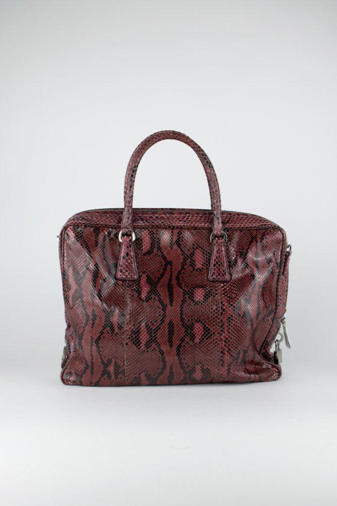 Prada Python Bauletto Shoulder Bag