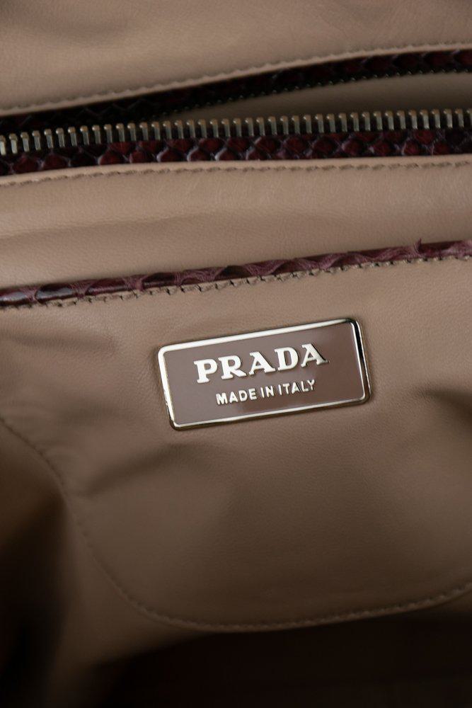 Prada Python Bauletto Shoulder Bag