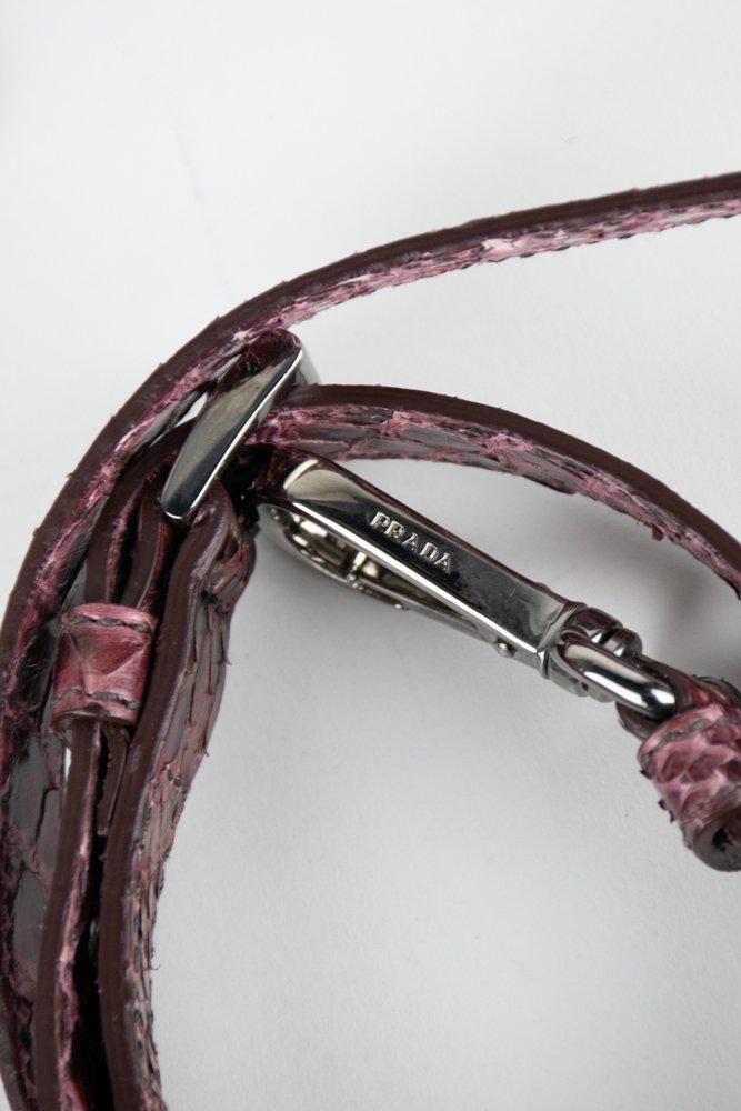 Prada Python Bauletto Shoulder Bag