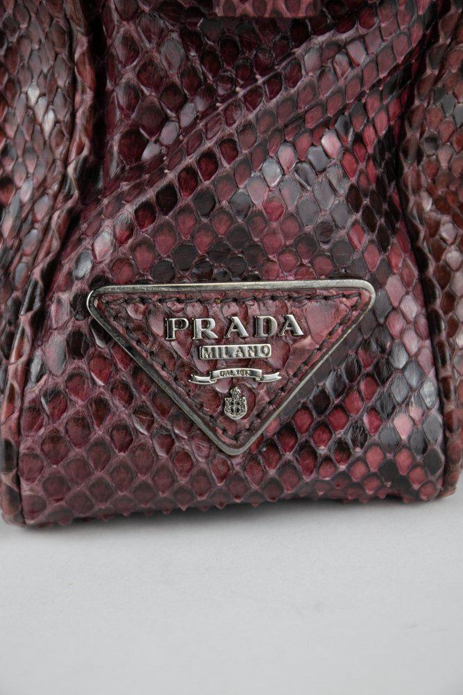 Prada Python Bauletto Shoulder Bag