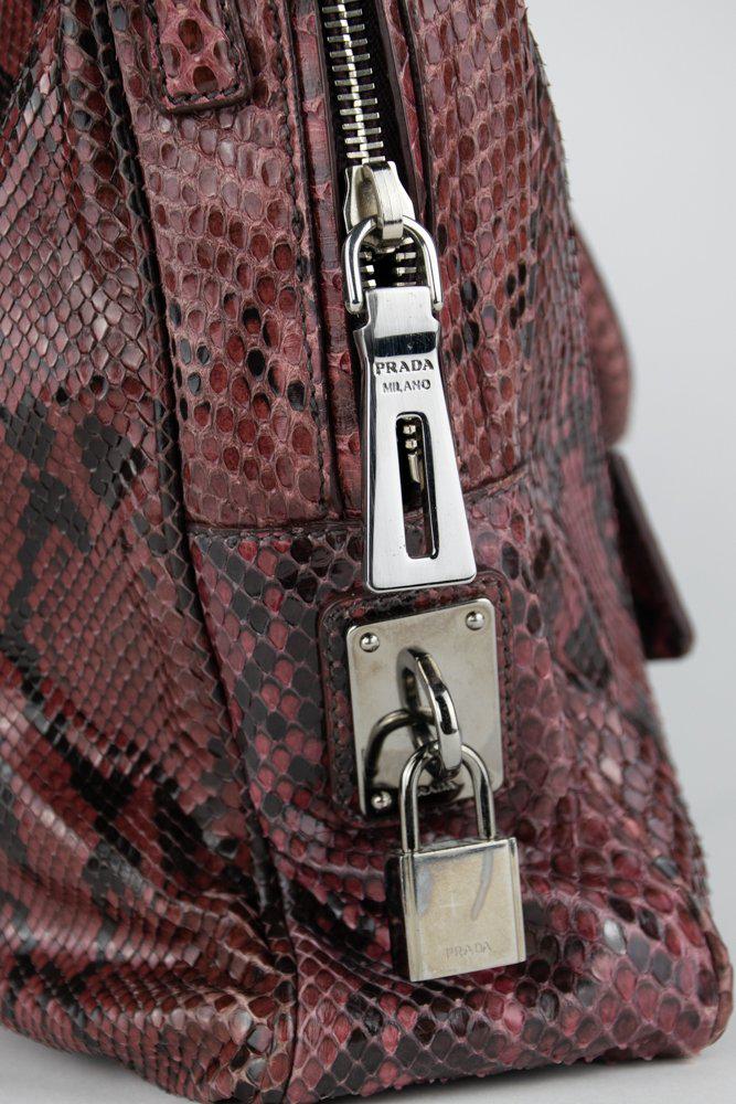 Prada Python Bauletto Shoulder Bag