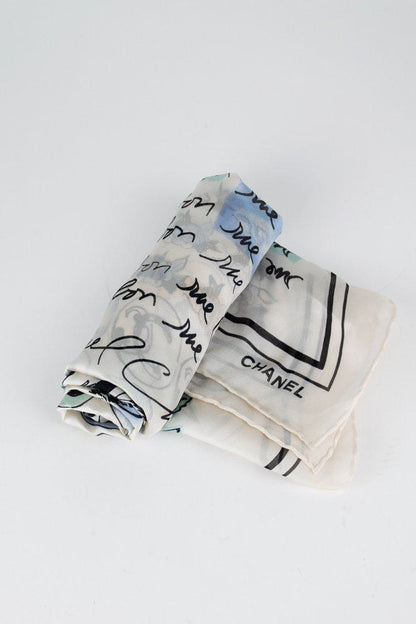 Chanel CC Motif Silk Scarf