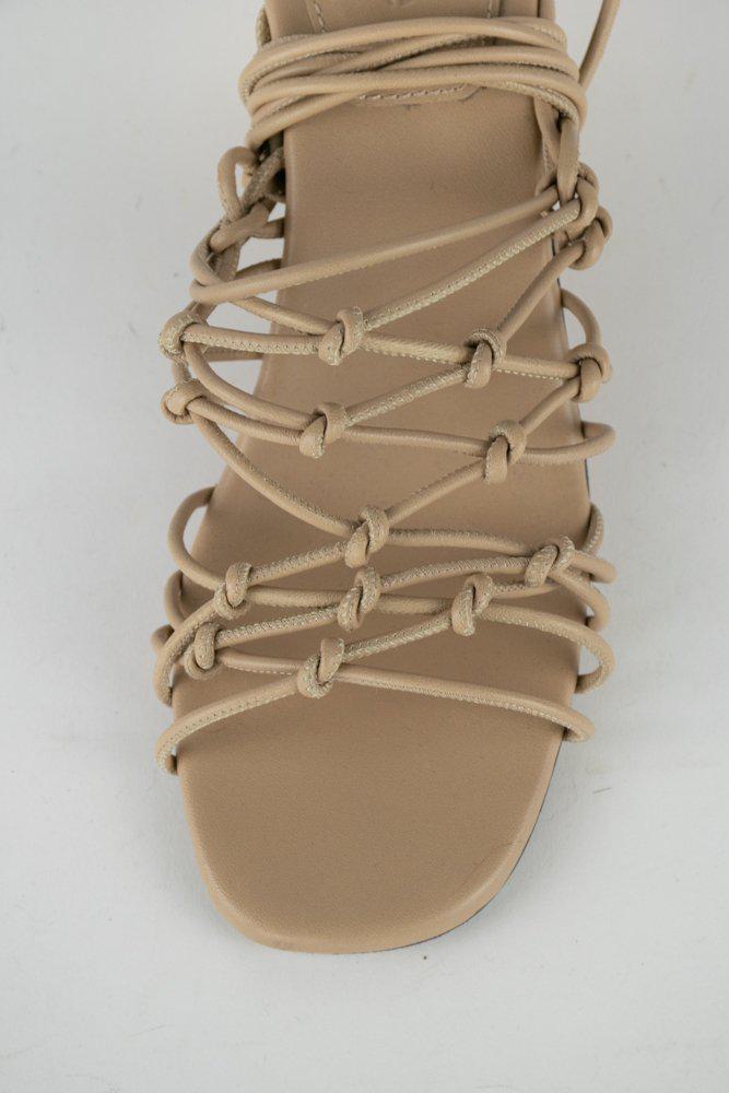 Chloe Jamie Leather Lace-Up Sandals