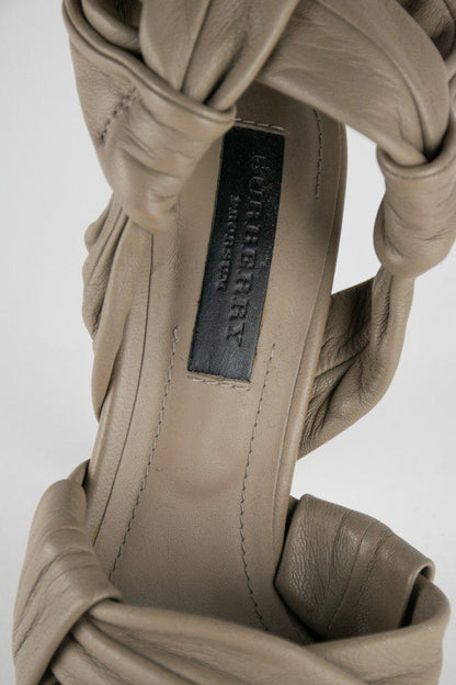 Burberry Leather Platform Sandals