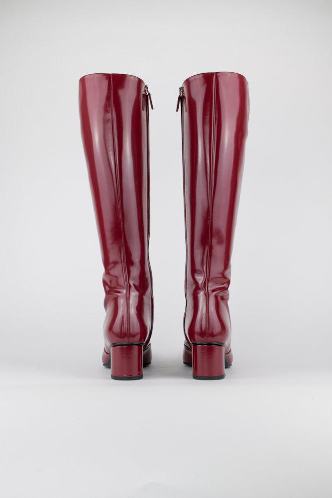 Gucci Horsebit Patent Leather Riding Boots