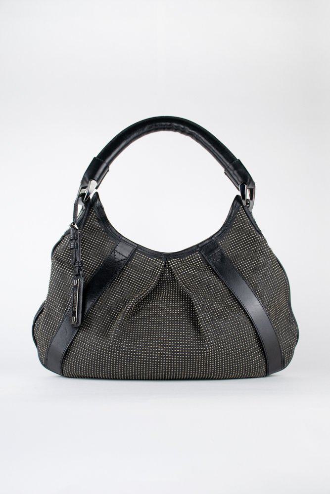 Burberry Leather Studded Hobo Bag