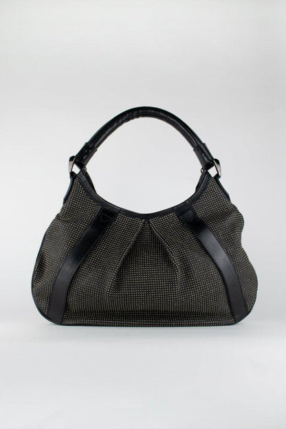 Burberry Leather Studded Hobo Bag