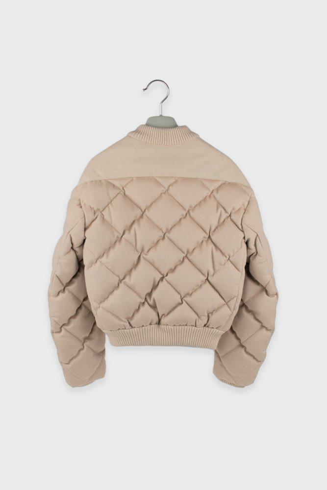 Hermès Cashmere Cashmere Quilted Bomber Jacket