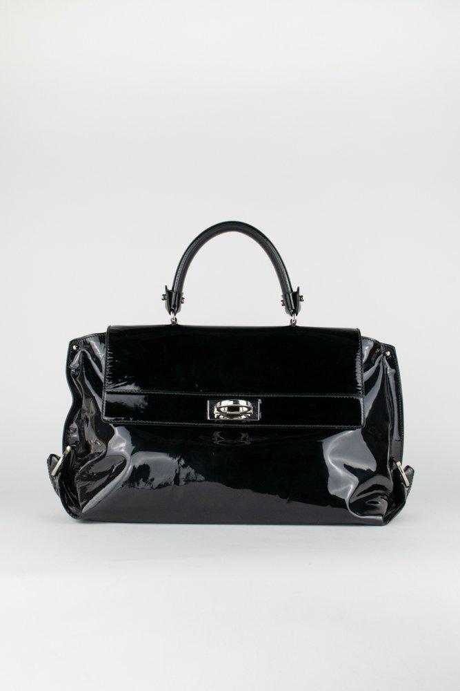 Salvatore Ferragamo Patent Leather Satchel