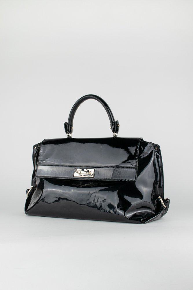 Salvatore Ferragamo Patent Leather Satchel