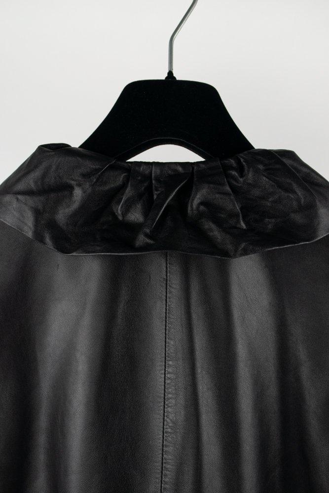 Sonia Rykiel Ruffled Leather Wrap Jacket