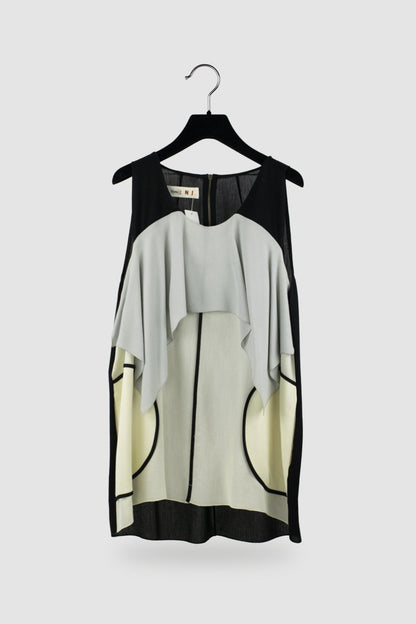 Marni Ruffled Colour Block Top