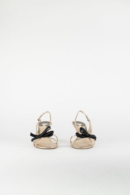 Chloe Metallic Bow Sandal