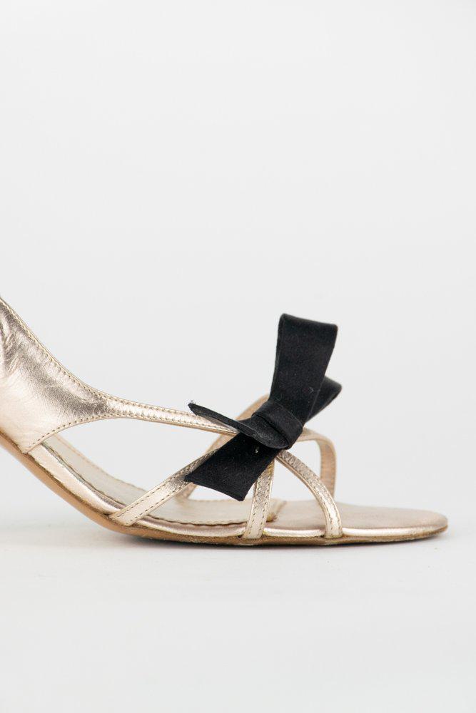 Chloe Metallic Bow Sandal