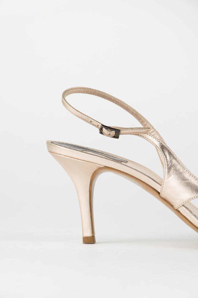 Chloe Metallic Bow Sandal