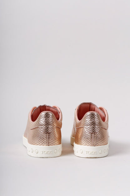 Tod's Perforated T, Metallic Sneakers