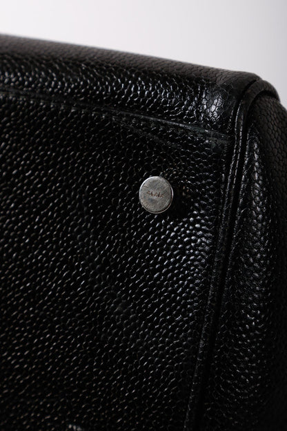 Alaïa Black Pebbled Leather Tote